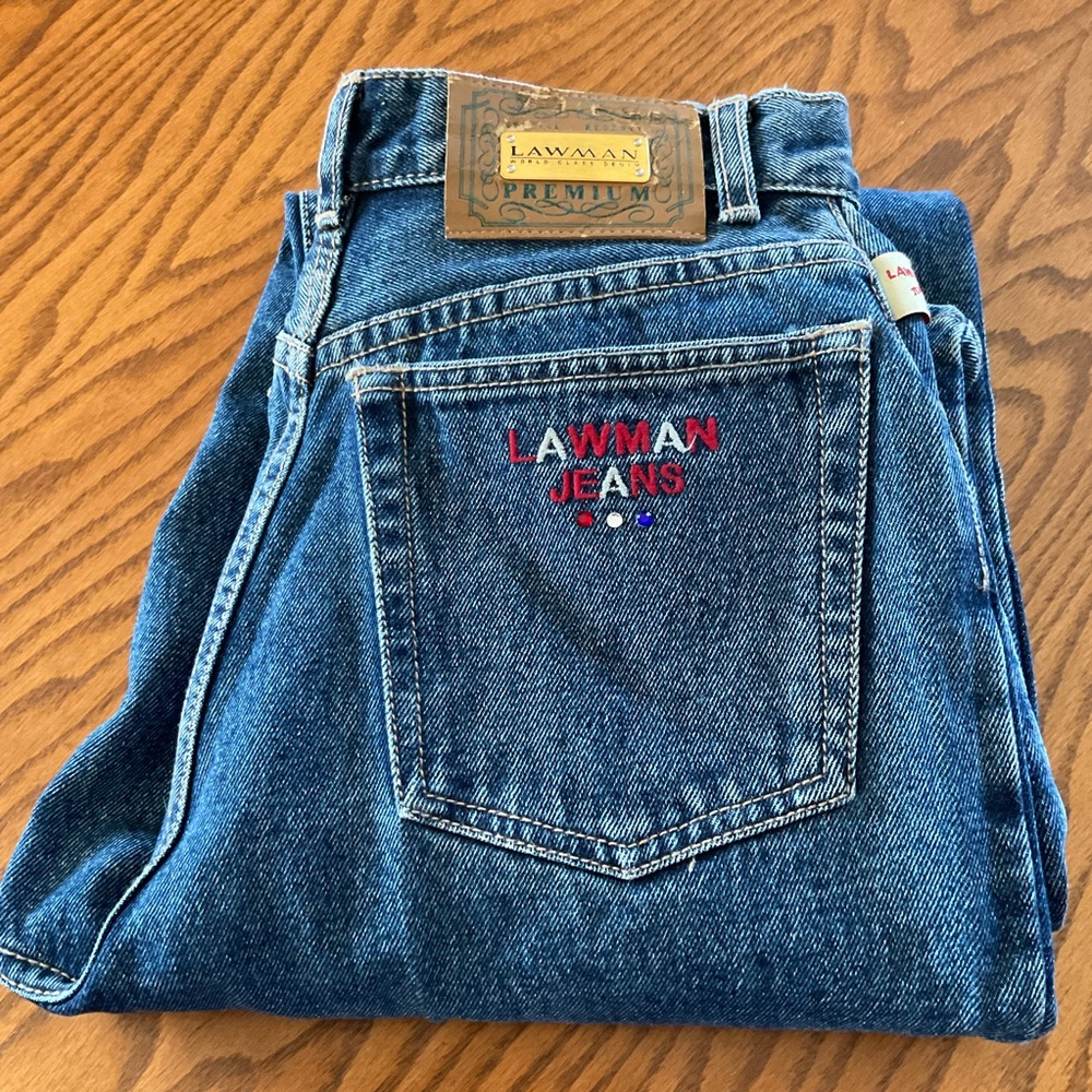Vintage Lawman Junior’s High Waist Jeans, Sz 7